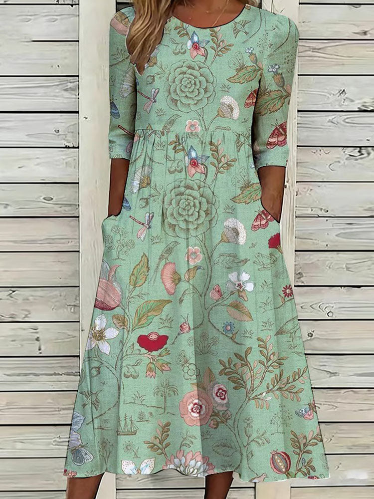 Florence | Flattering Tummy-Control Midi Dress