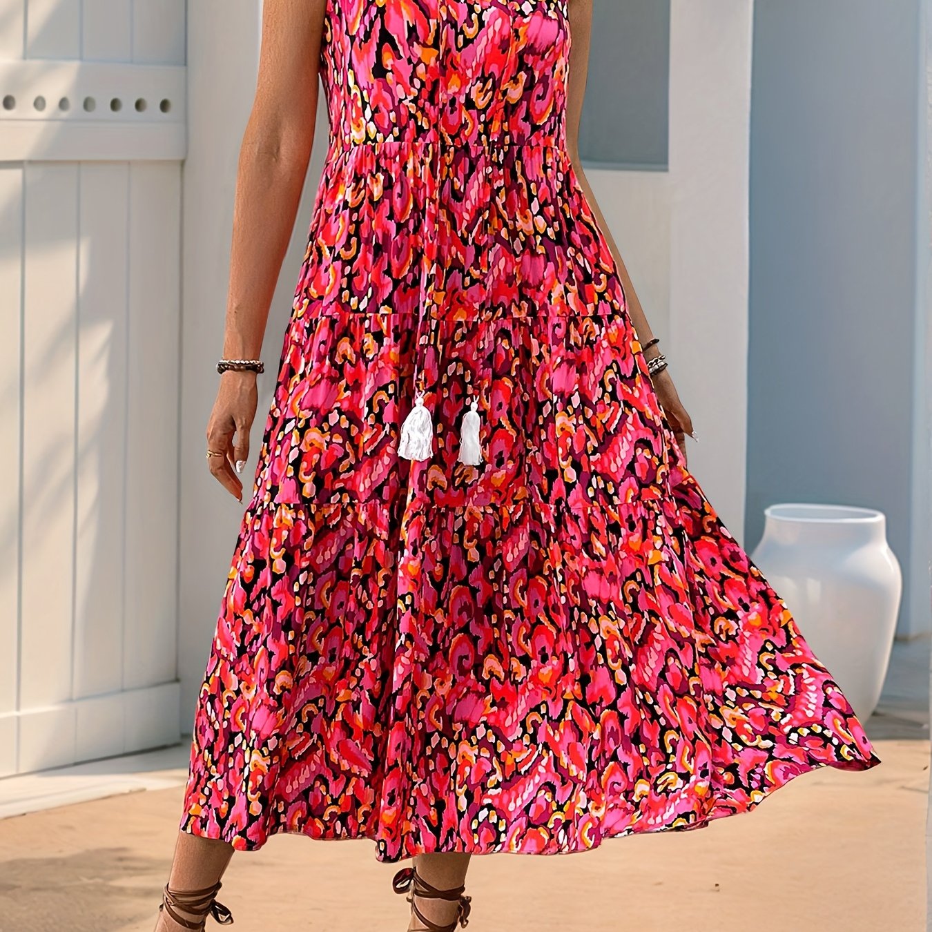 Saffron | Fringed Boho Summer Dress