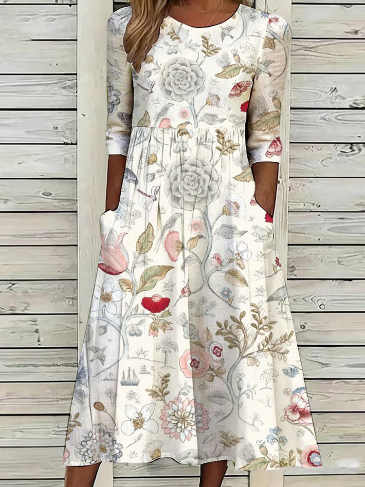 Florence | Flattering Tummy-Control Midi Dress