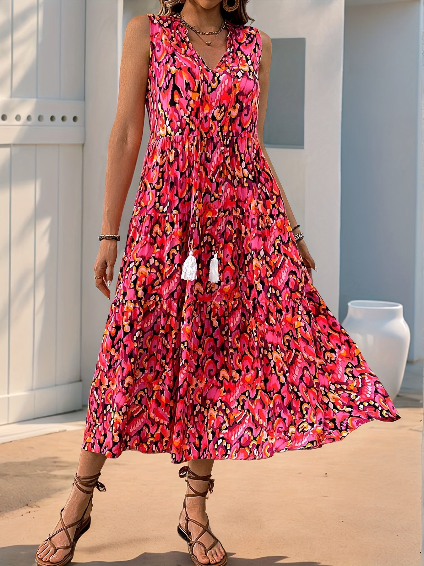 Saffron | Fringed Boho Summer Dress
