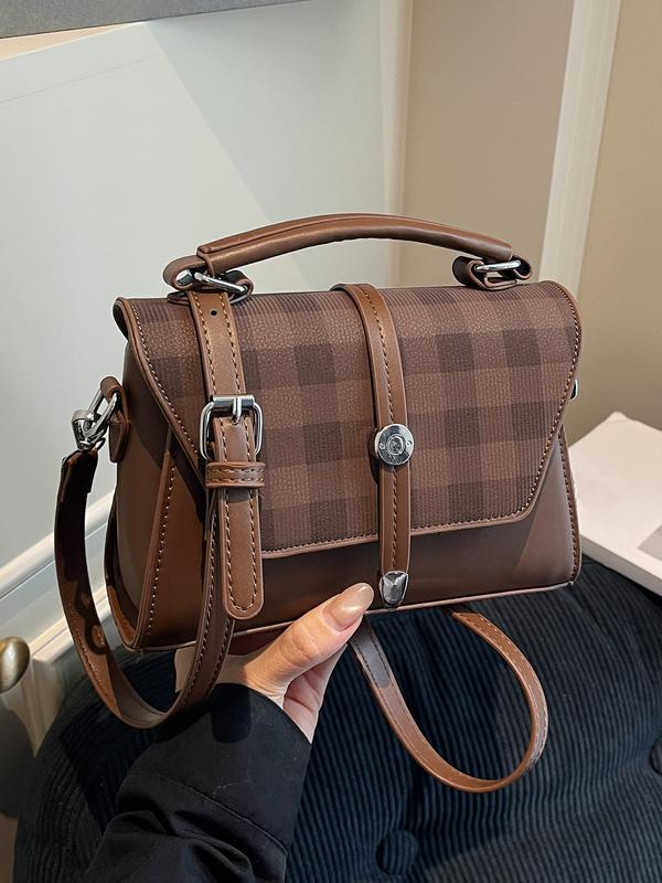 ALWINA™ - TRENDY CONTRAST STITCHING SHOULDER BAG