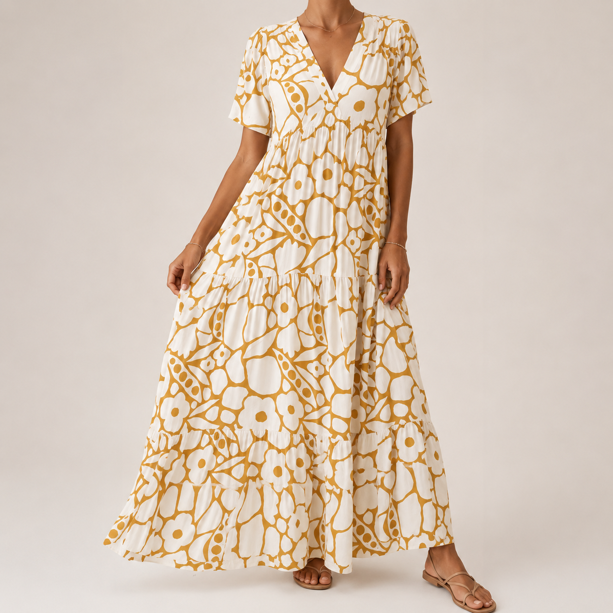 Olivia | Bohemian Printed Dress