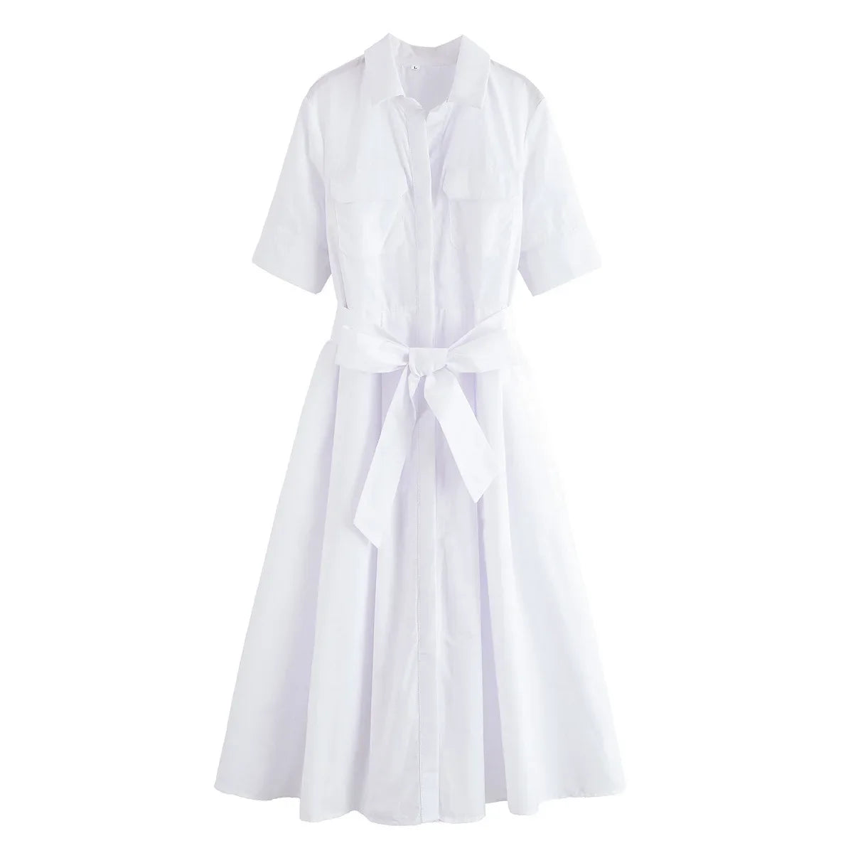 Margot | Short Sleeve Pocket Shirt Dress