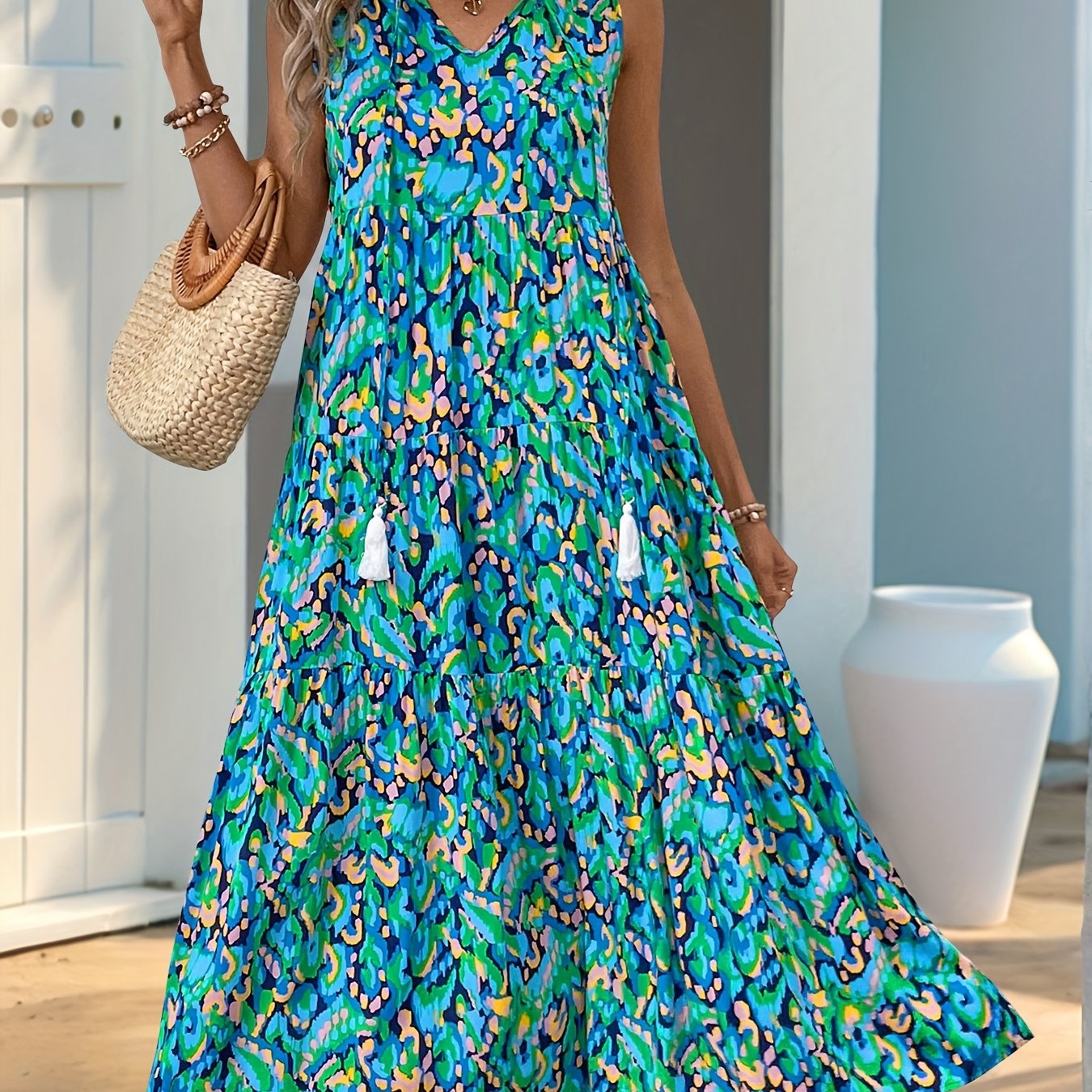 Saffron | Fringed Boho Summer Dress