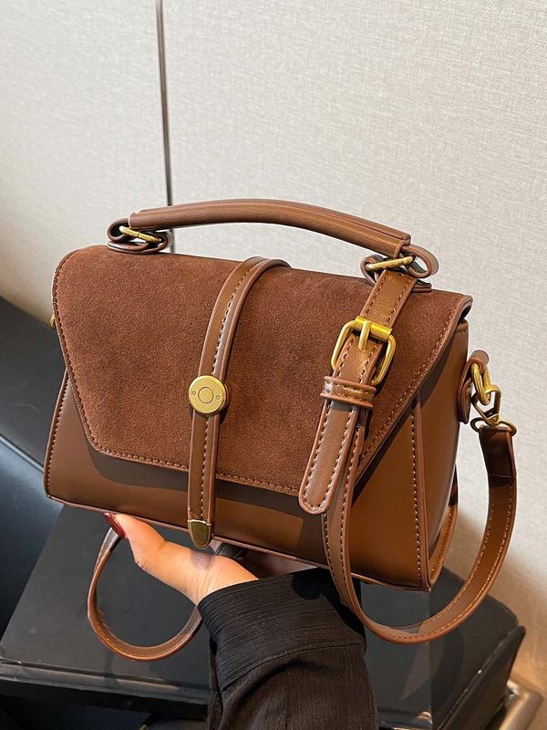 ALWINA™ - TRENDY CONTRAST STITCHING SHOULDER BAG